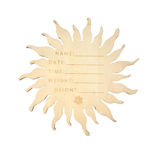 He's Here Reversible Sun Announcement Plaque