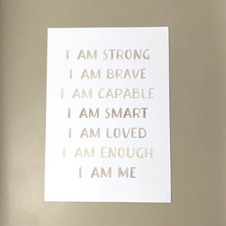 Affirmation Print | Beige