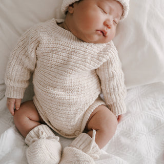 Heirloom Romper | Chunky Textured Honey